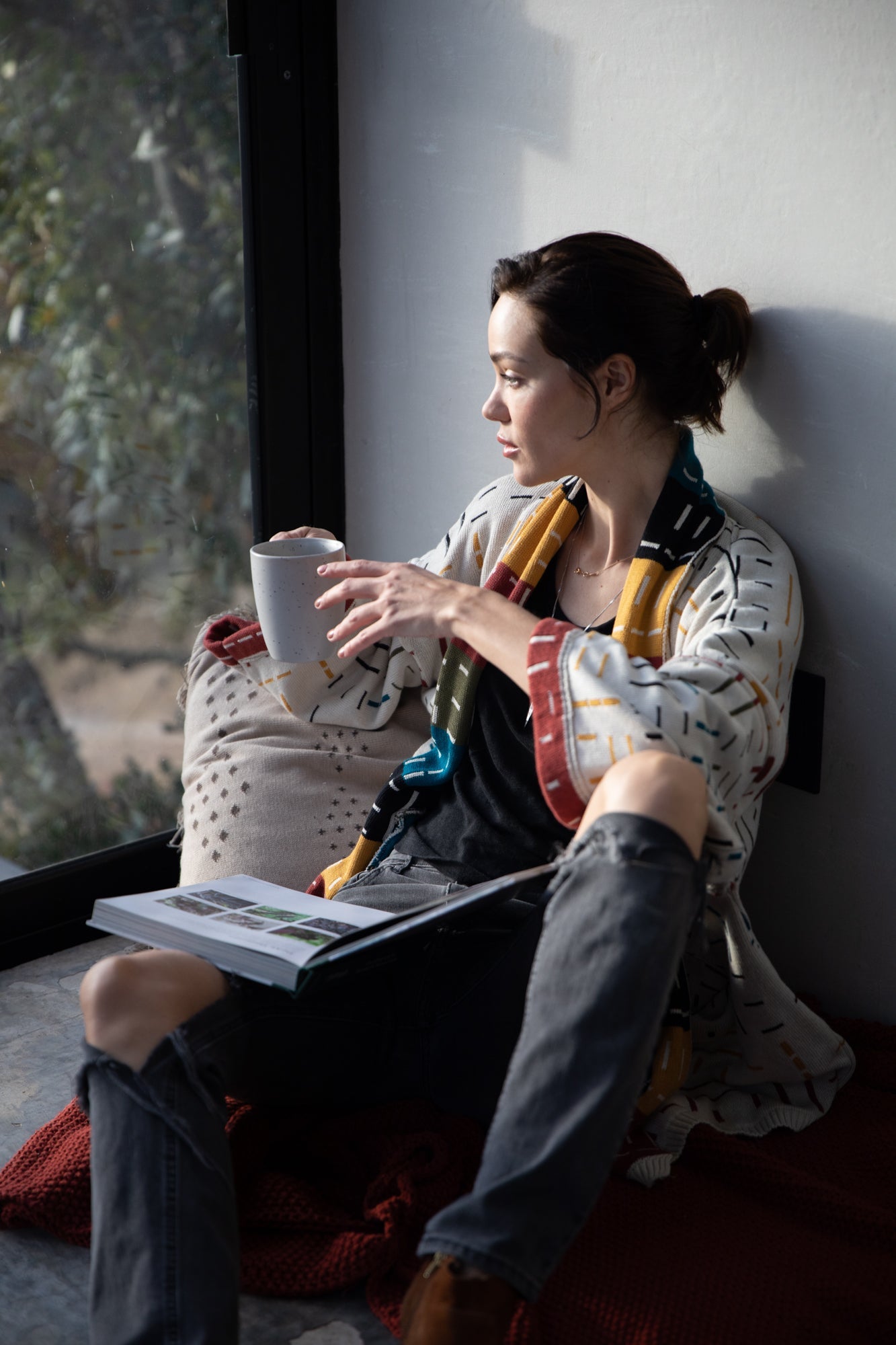 Tonalli Ash & Multicolor Lounge Robe - Espiritu