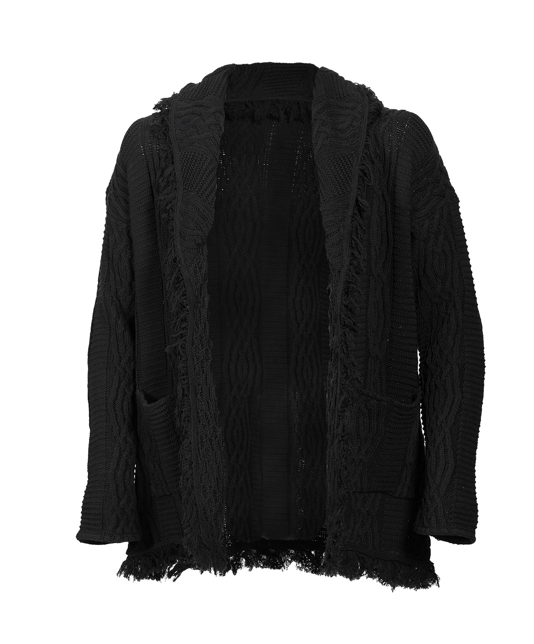 Equinox Black V-Neck Heritage Cardigan