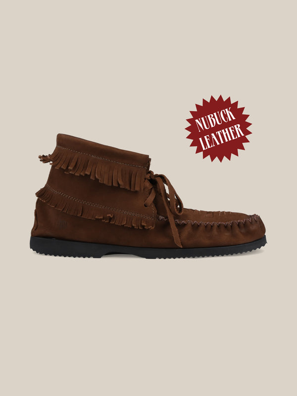 Mens leather moccasin boots on sale